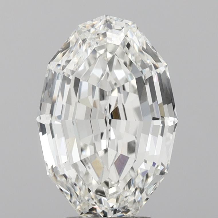 3.93ct Oval Step Cut F VS1 Lab Grown Diamond