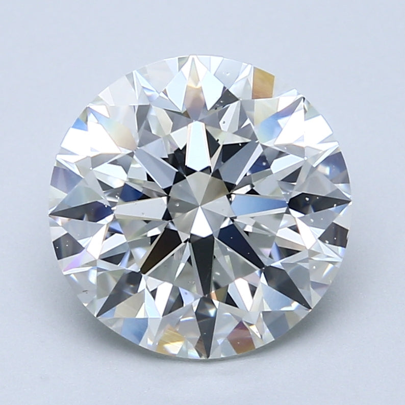 4.11ct Round F SI1 Natural Diamond