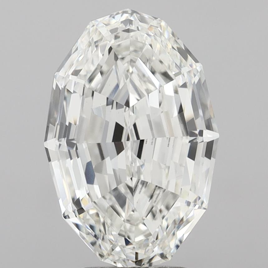 5.08ct Step Oval F VVS2 Lab Grown Diamond