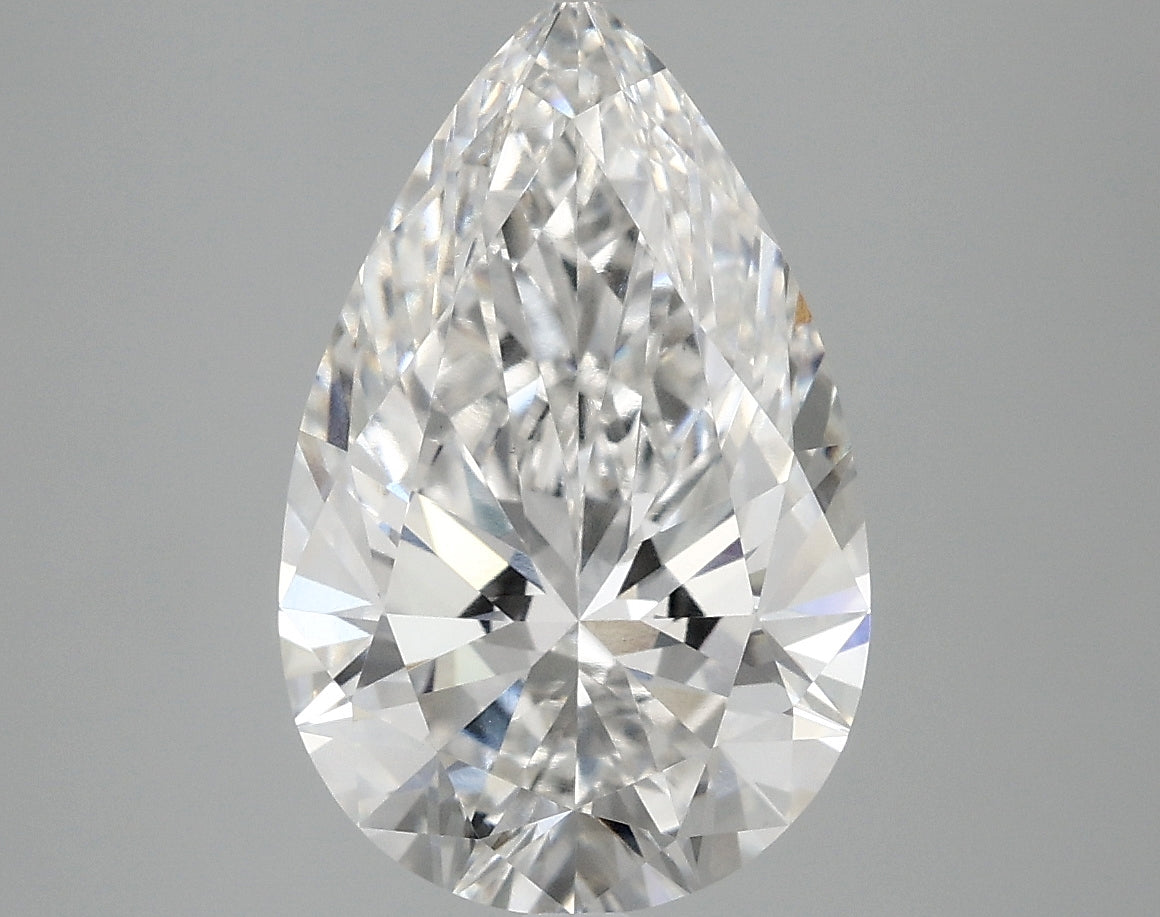 3.76ct Pear F VVS2 Lab Grown Diamond