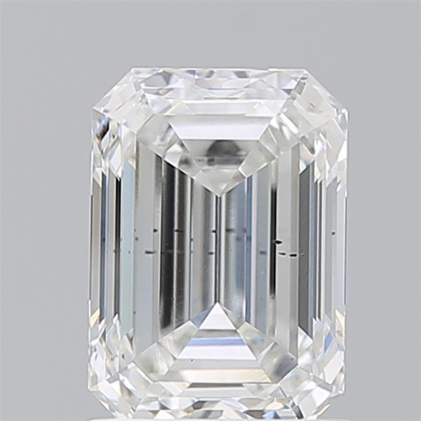 1.61ct Emerald F SI1 Lab Grown Diamond