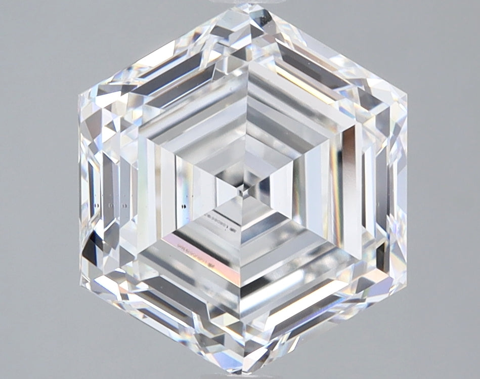 3.69ct Hexagonal E VS2 Lab Grown Diamond