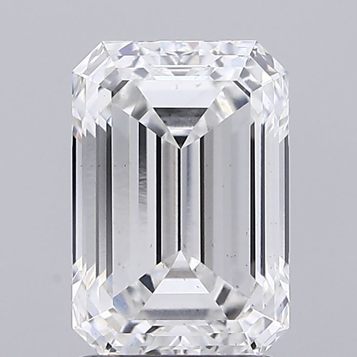 2.1ct Emerald F VS2 Lab Grown Diamond