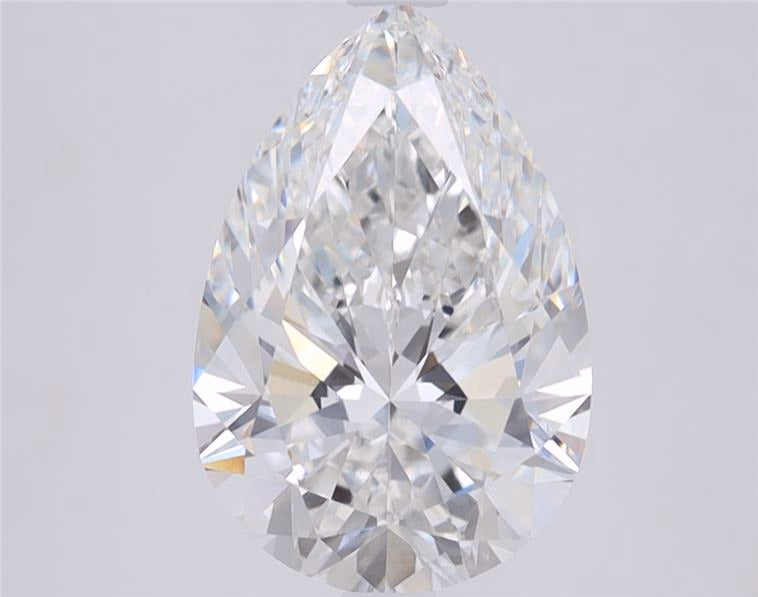3.5ct Pear D IF Lab Grown Diamond