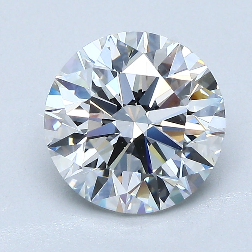 2.4ct Round F VS2 Natural Diamond