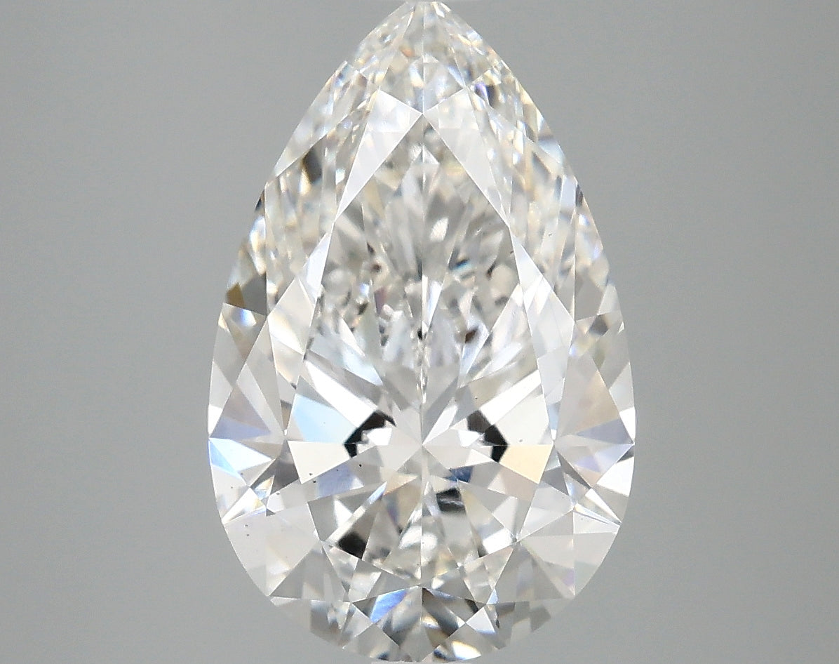 3.74ct Pear F VS2 Lab Grown Diamond