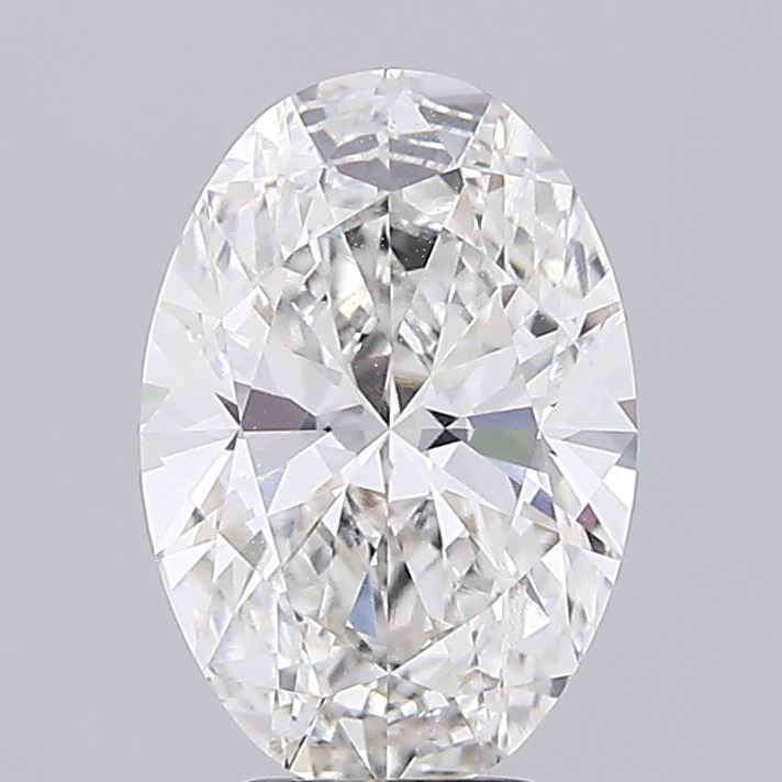 3.87ct Oval F VVS2 Lab Grown Diamond