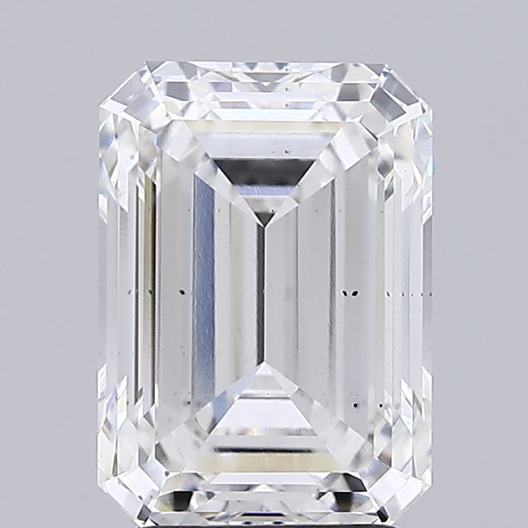 3.66ct Emerald F SI1 Lab Grown Diamond