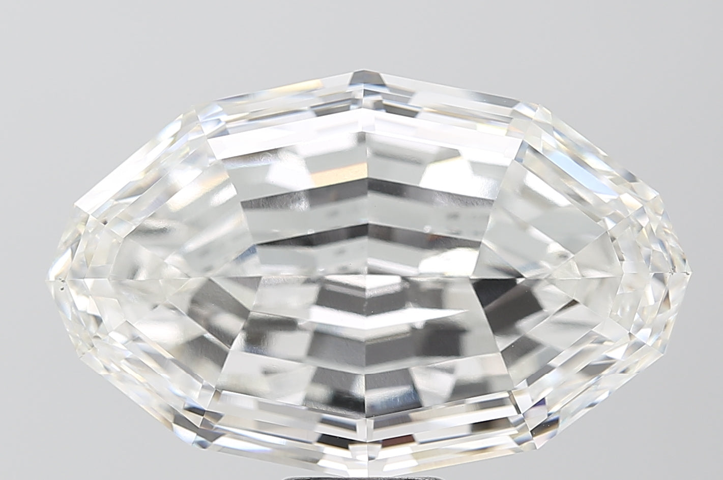 21.03ct Oval Step Cut F VVS2 Lab Grown Diamond
