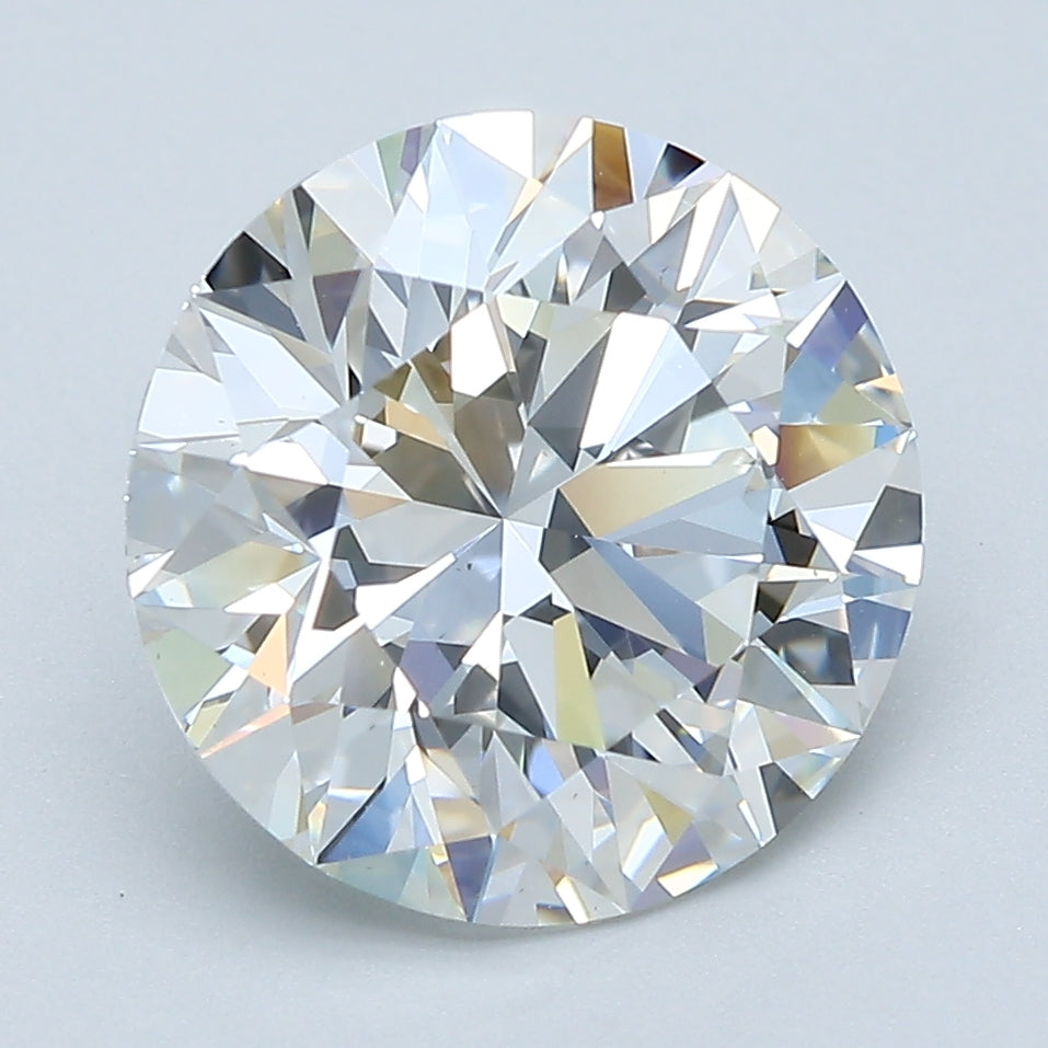 4.07ct Round H VS2 Natural Diamond