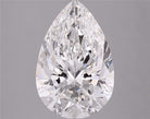 6.51ct Pear F VVS2 Lab Grown Diamond