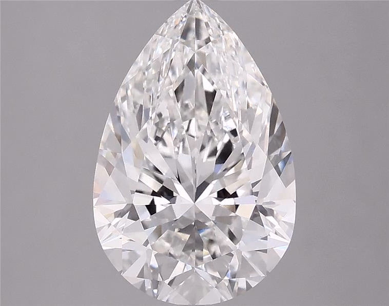 6.51ct Pear F VVS2 Lab Grown Diamond