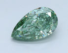 2.51ct Pear Green VVS2 Lab Grown Diamond
