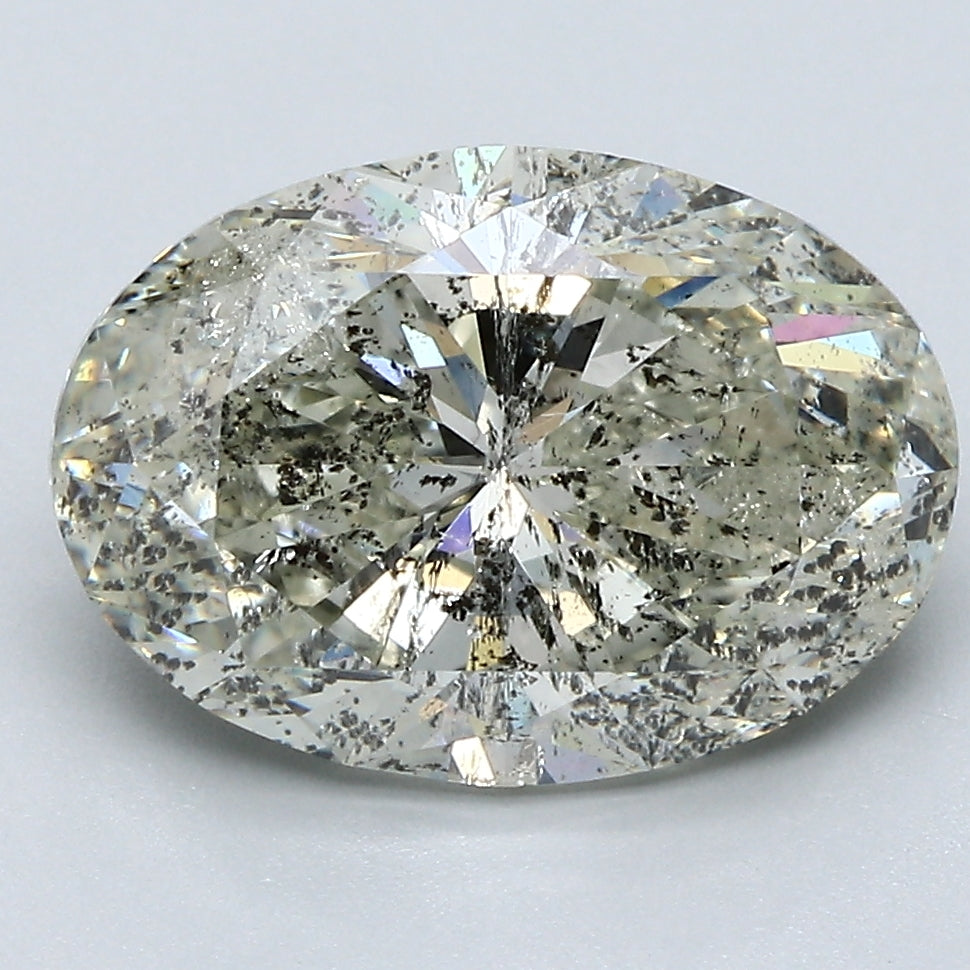 4.51ct Oval L I2 Natural Diamond