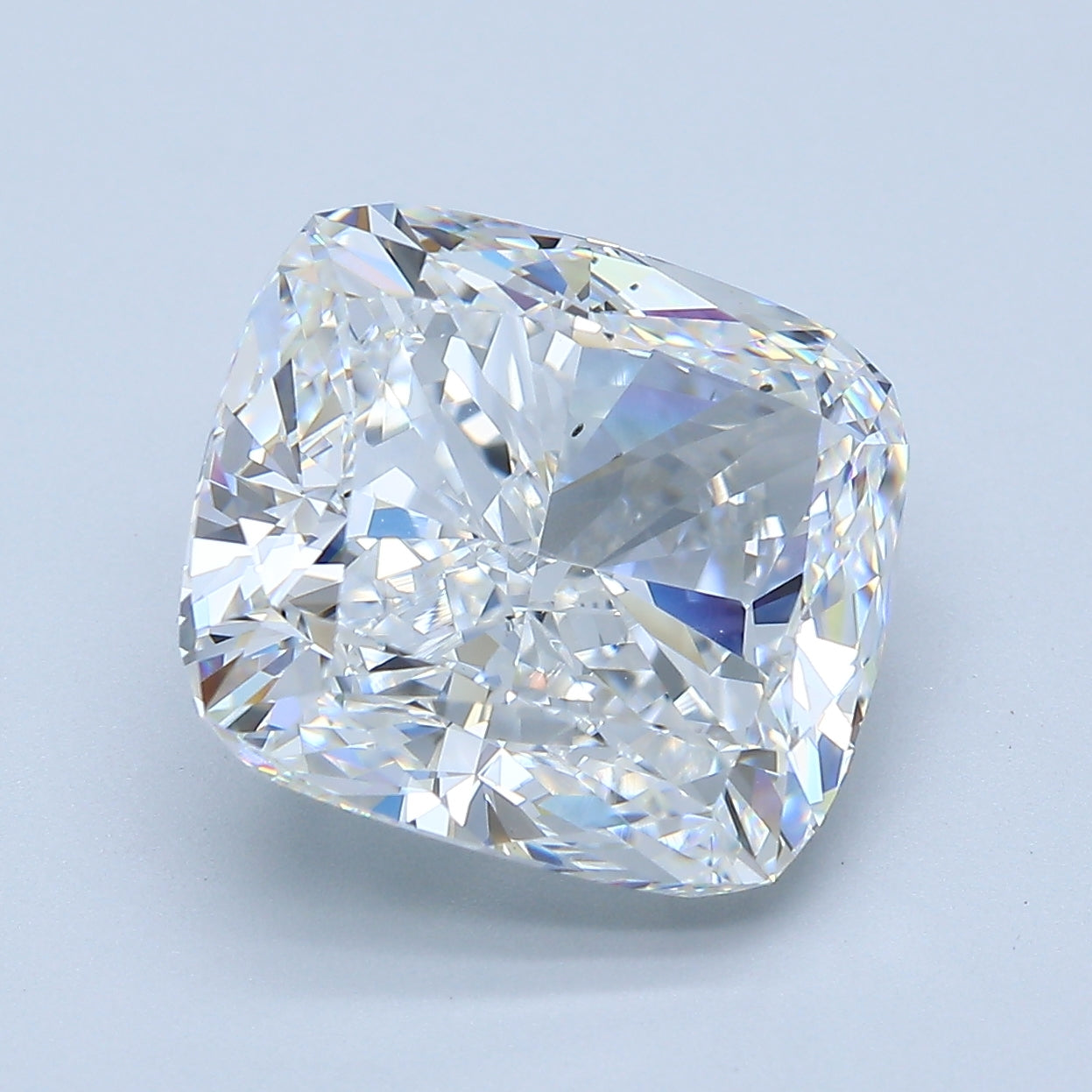 7.03ct Cushion E VS2 Natural Diamond