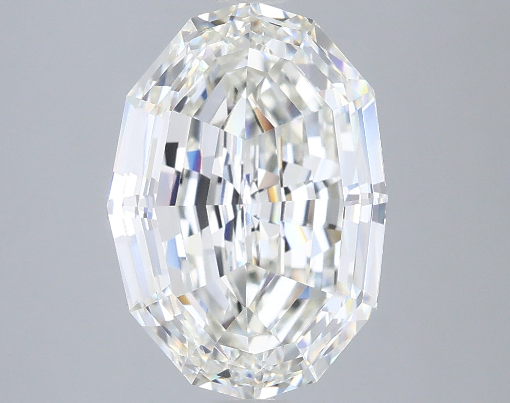 4.51ct Oval Step Cut G VVS2 Lab Grown Diamond