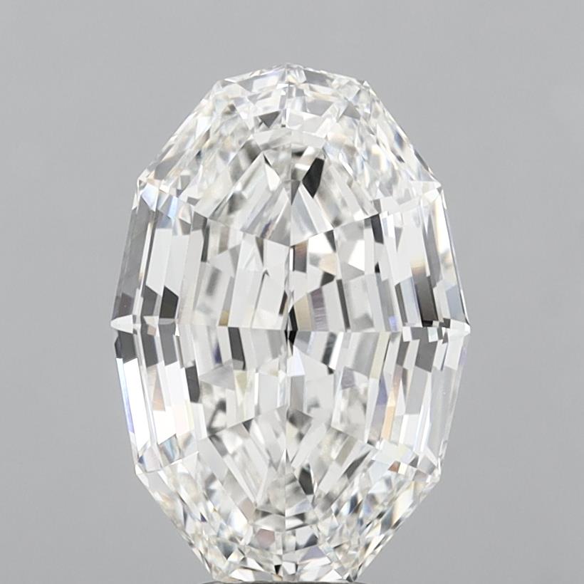 6.03ct Step Oval F VVS2 Lab Grown Diamond