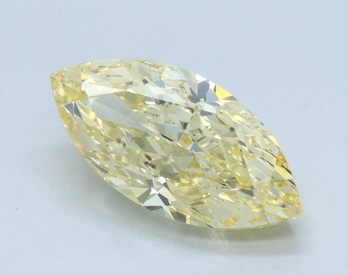 2.04ct Marquise Modified Brilli Y VS1 Lab Grown Diamond