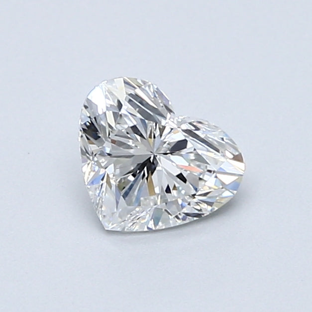 0.7ct Heart F VVS2 Natural Diamond
