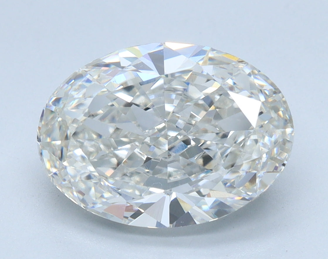 3.11ct Oval Step Cut F VVS2 Lab Grown Diamond