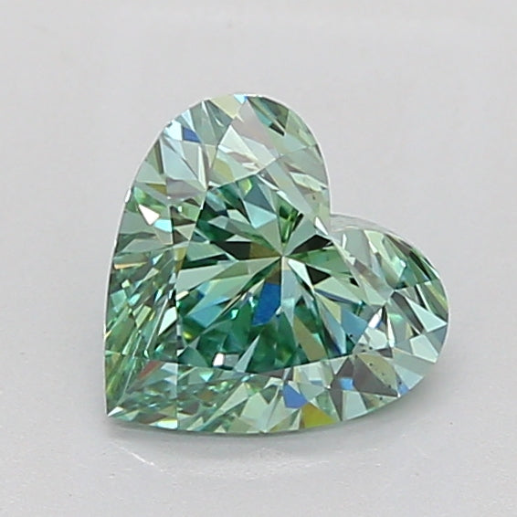 1.51ct Heart Green VS2 Lab Grown Diamond