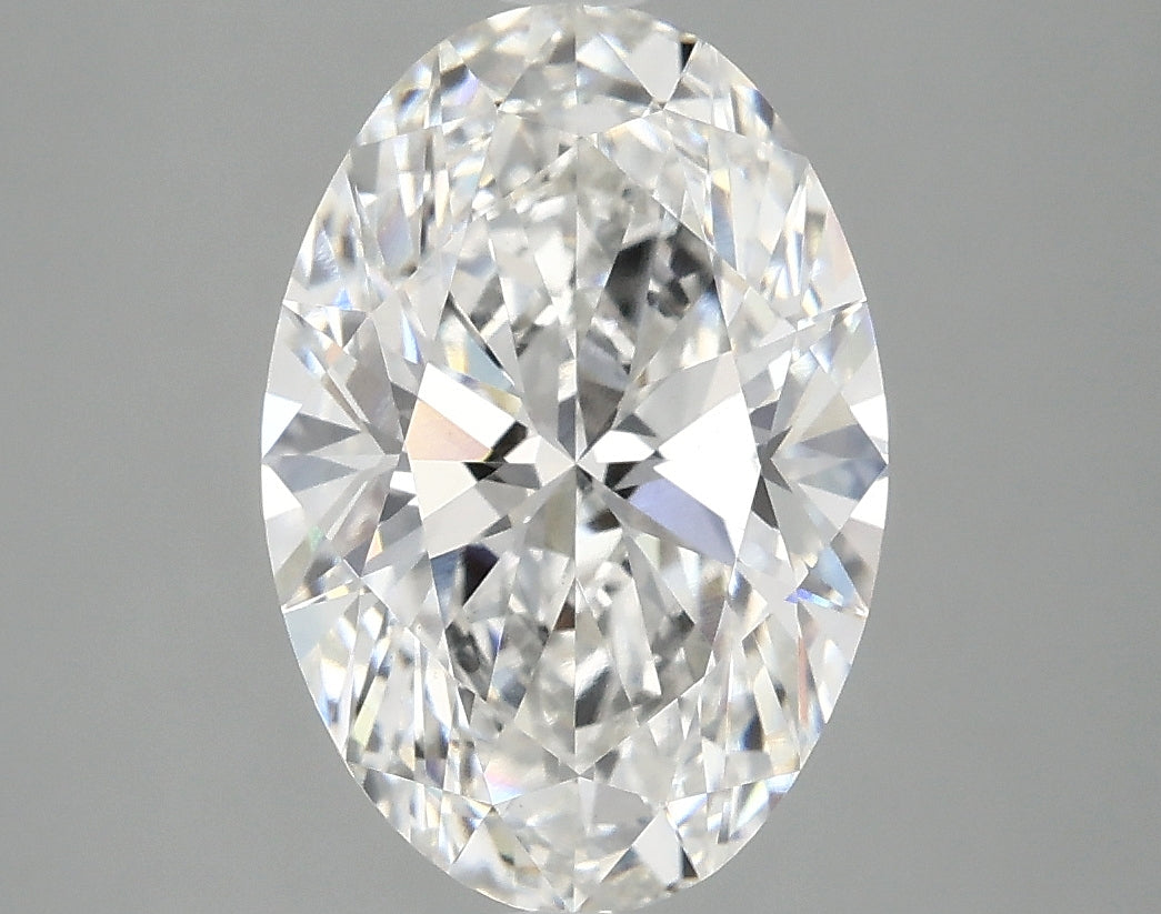 3.1ct Oval F VVS2 Lab Grown Diamond