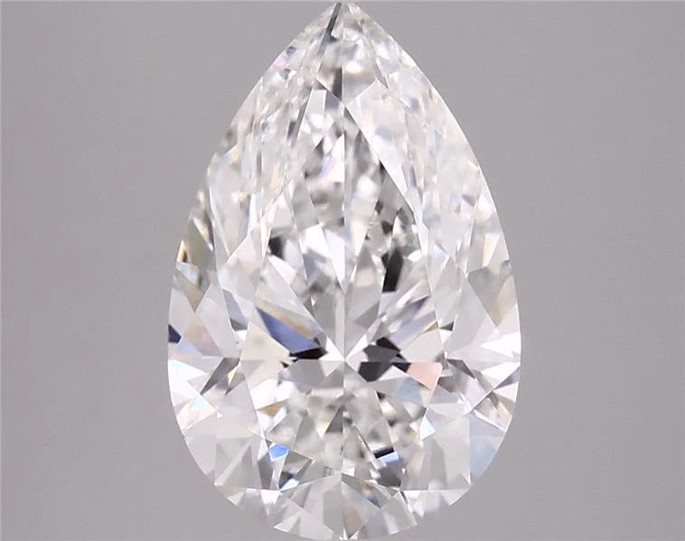 5.54ct Pear F VVS2 Lab Grown Diamond
