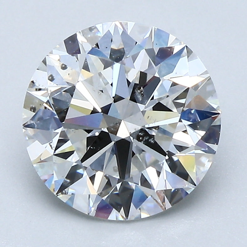 2.7ct Round F SI2 Natural Diamond