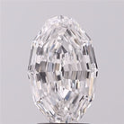 4.08ct Oval Step Cut E VVS2 Lab Grown Diamond