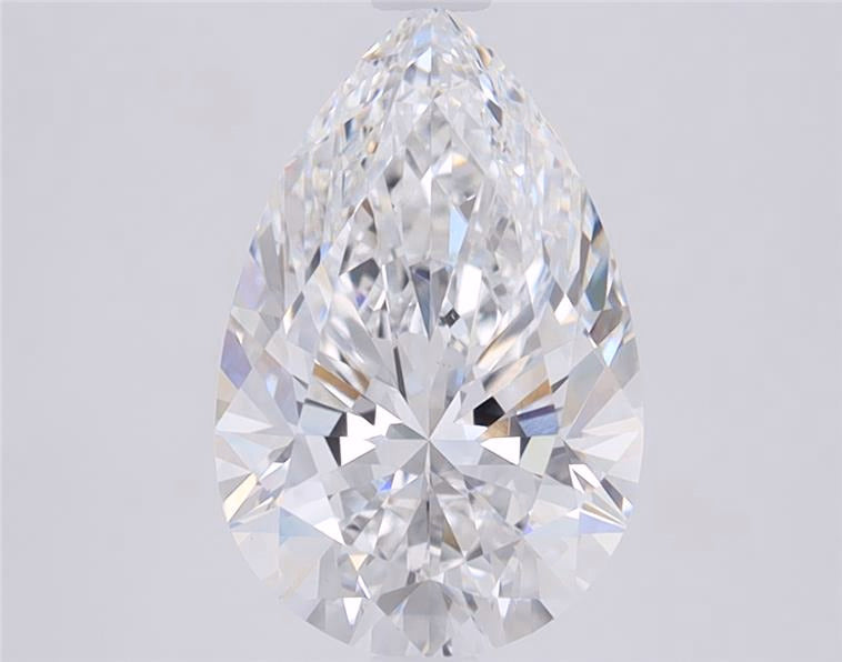 2ct Pear D IF Lab Grown Diamond