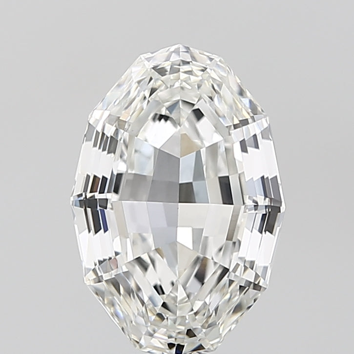 3.2ct Oval Step Cut F VVS2 Lab Grown Diamond