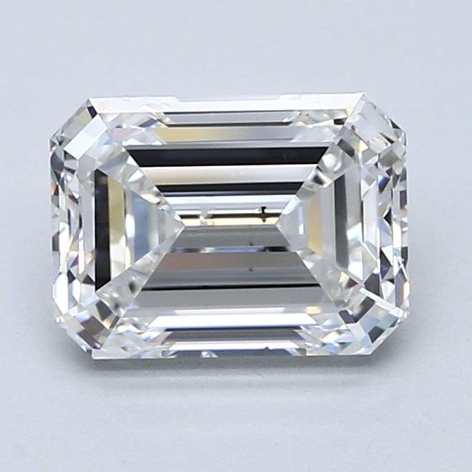 2.5ct Emerald F SI2 Natural Diamond