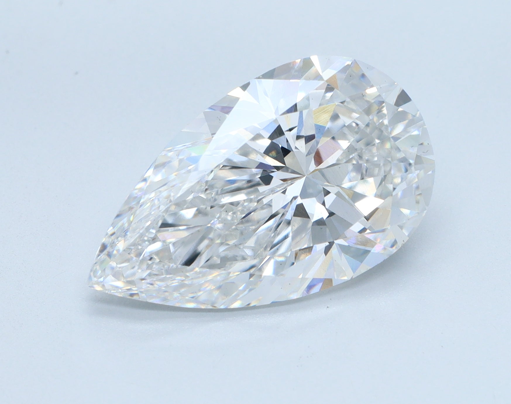 5.51ct Pear F VS2 Lab Grown Diamond