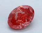 8.03ct Oval Pinkish Red SI1 Lab Grown Diamond