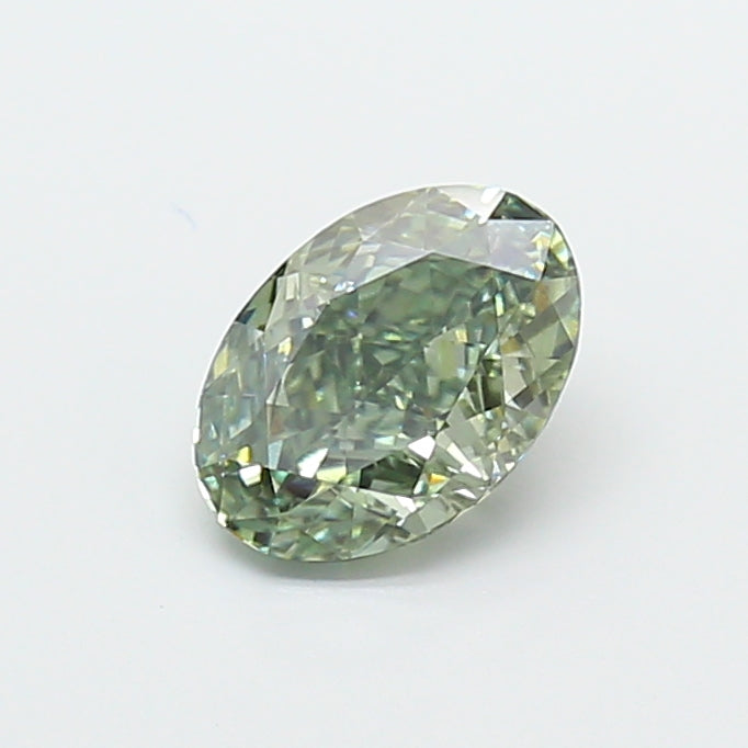 1.55ct Oval Green VS1 Lab Grown Diamond