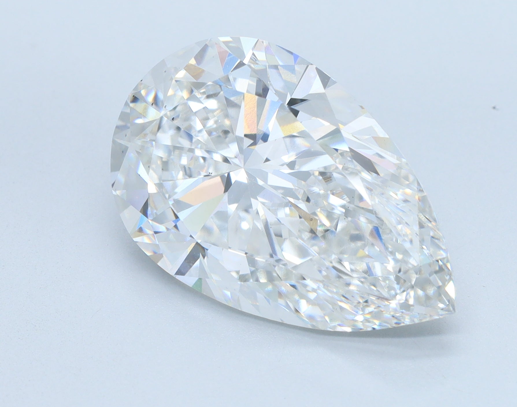 8.05ct Pear F VS2 Lab Grown Diamond