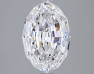 3.66ct Oval Step Cut D VVS2 Lab Grown Diamond