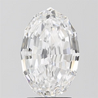 2.49ct Oval Step Cut D VVS2 Lab Grown Diamond