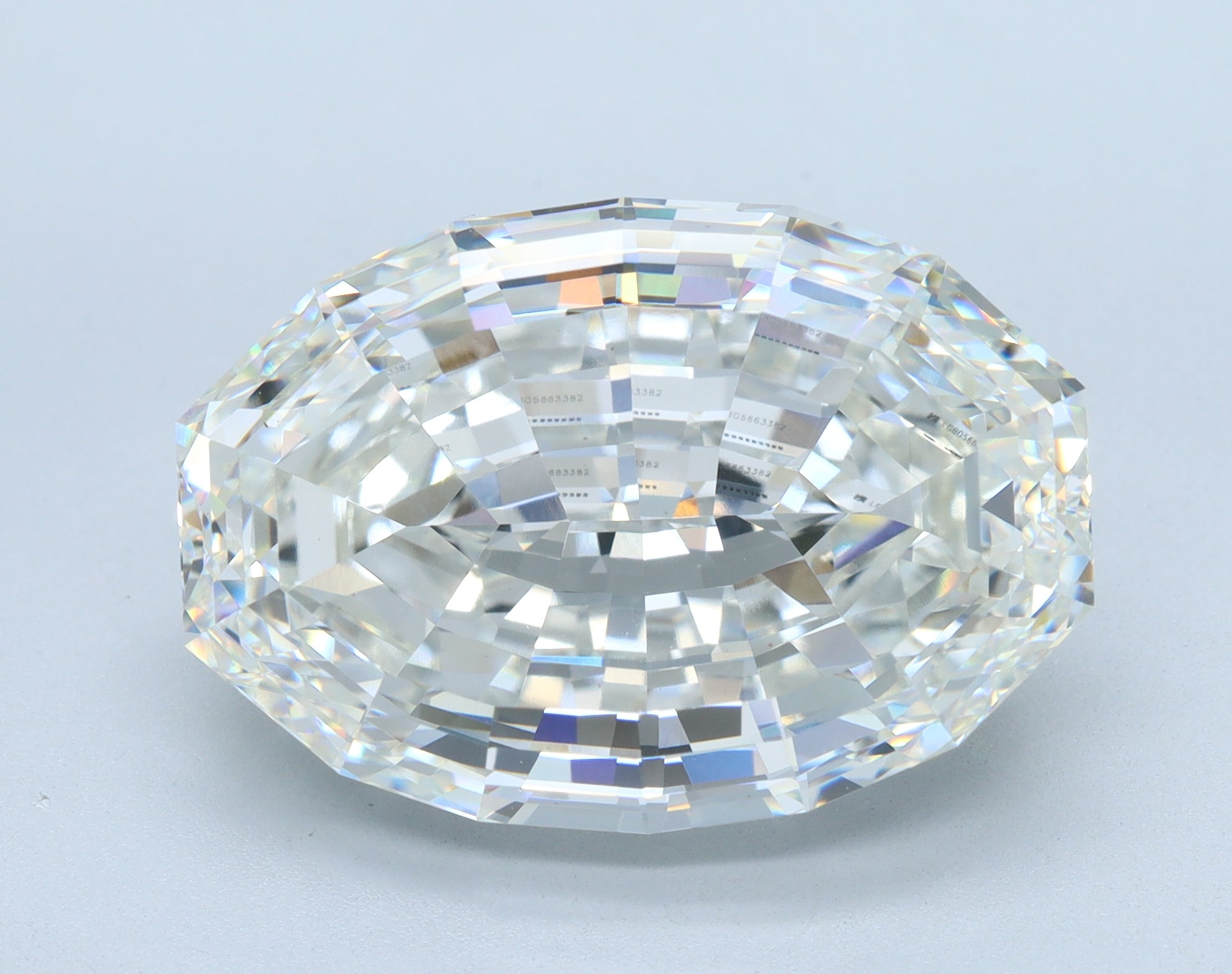 14.69ct Oval Step Cut G VVS2 Lab Grown Diamond