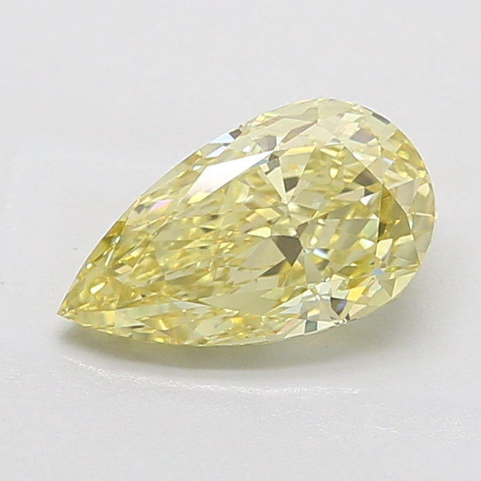 3.08ct Pear Y VS1 Lab Grown Diamond