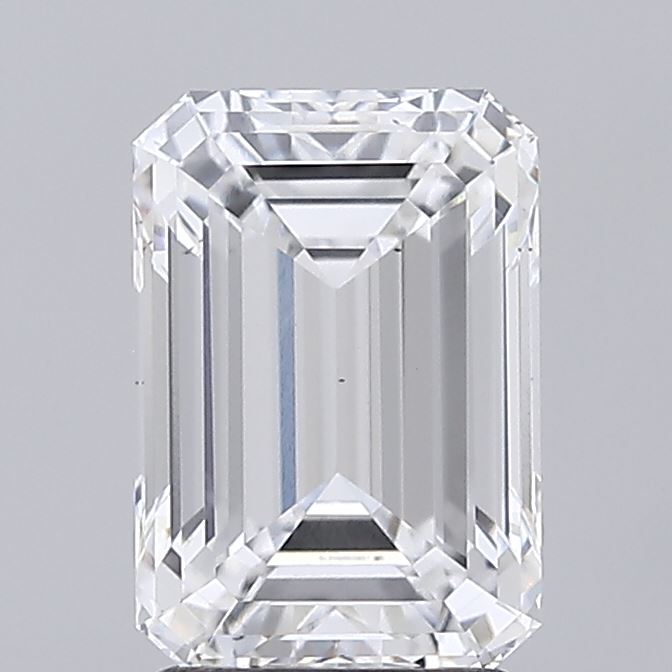 2.47ct Emerald E VS2 Lab Grown Diamond