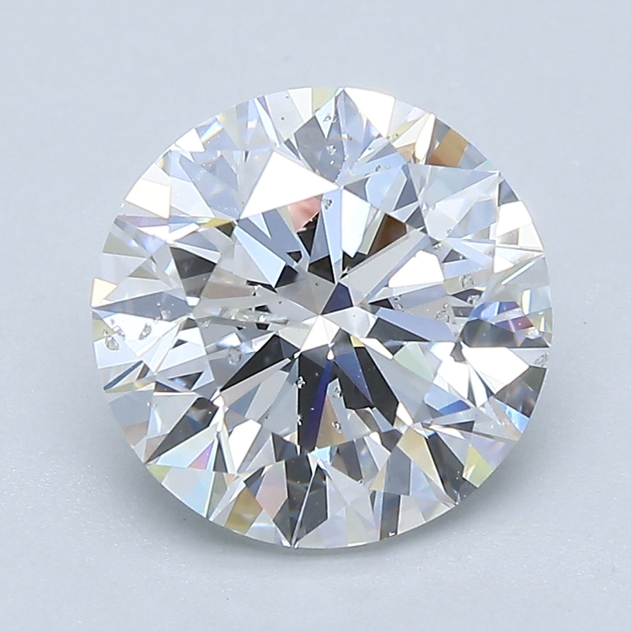 2.87ct Round D I1 Natural Diamond