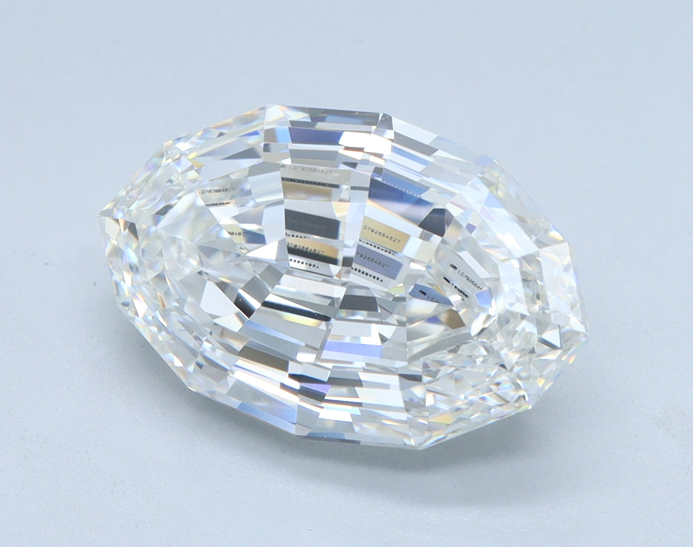 4.03ct Oval Step Cut F VVS2 Lab Grown Diamond