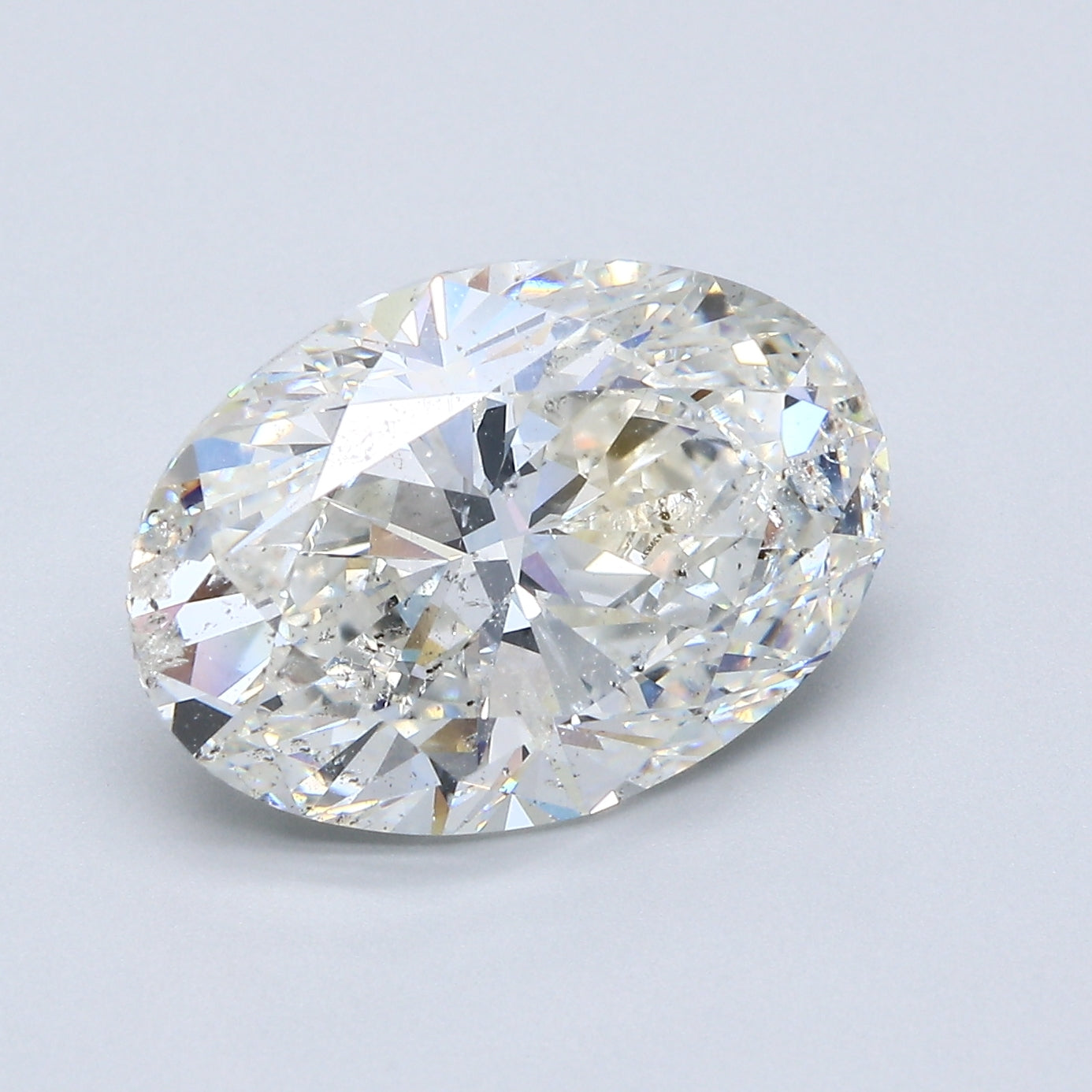 6.05ct Oval H SI2 Natural Diamond