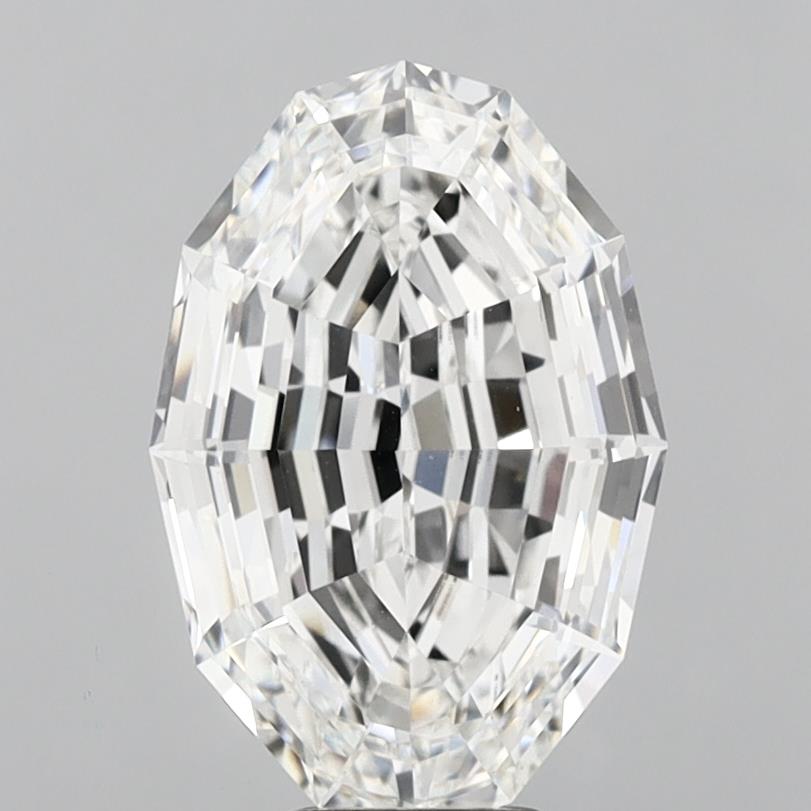 7.33ct Oval Step Cut F VS1 Lab Grown Diamond