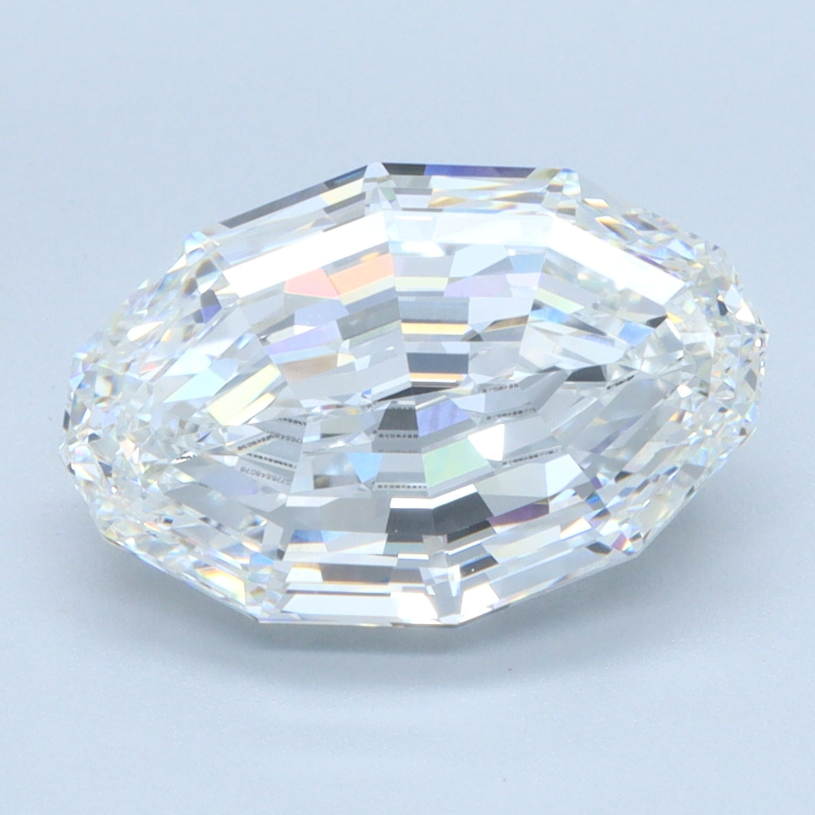 4.25ct Step Oval E VVS2 Lab Grown Diamond