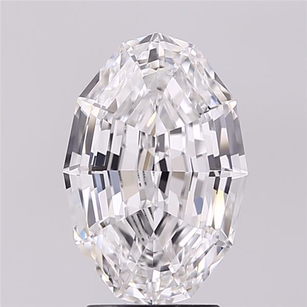 4.04ct Oval Step Cut F VVS2 Lab Grown Diamond