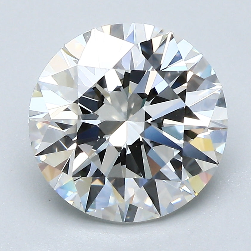 3.07ct Round F IF Natural Diamond