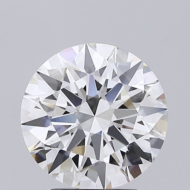 3.14ct Round F VS1 Lab Grown Diamond