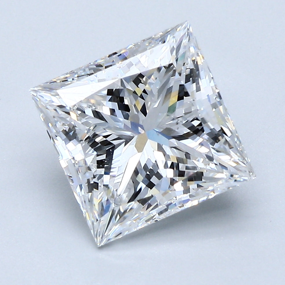 3.51ct Princess D SI2 Natural Diamond
